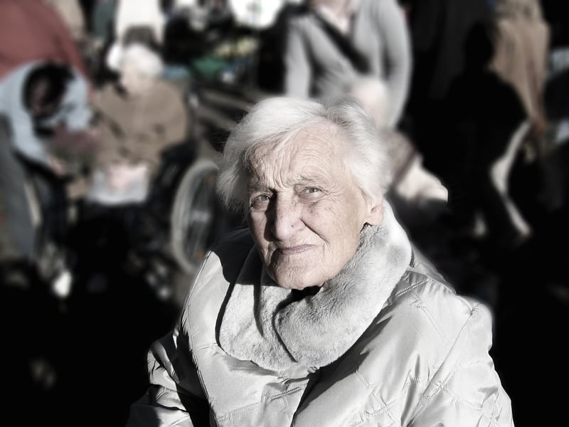 Senior woman exercising